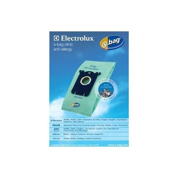 PÅSAR (4X) E206B S-BAG HEPA ANTI-ALLERGISK FÖR ELECTROLUX DAMSSUGAR - BVMPIECES