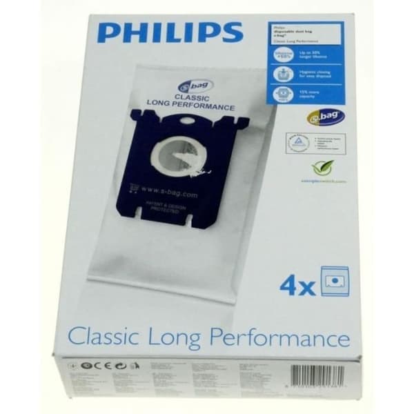 Set med 12 S'bagTM-påsar för Electrolux &amp; Philips dammsugare - NF8990469