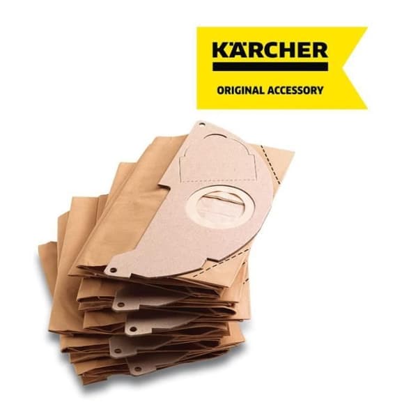 Set med 10 papperspåsar för Karcher vatten- och dammdammsugare - 2NF8757308