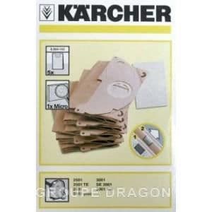 Dammsugarpåsar (x5) för KARCHER dammsugare -...