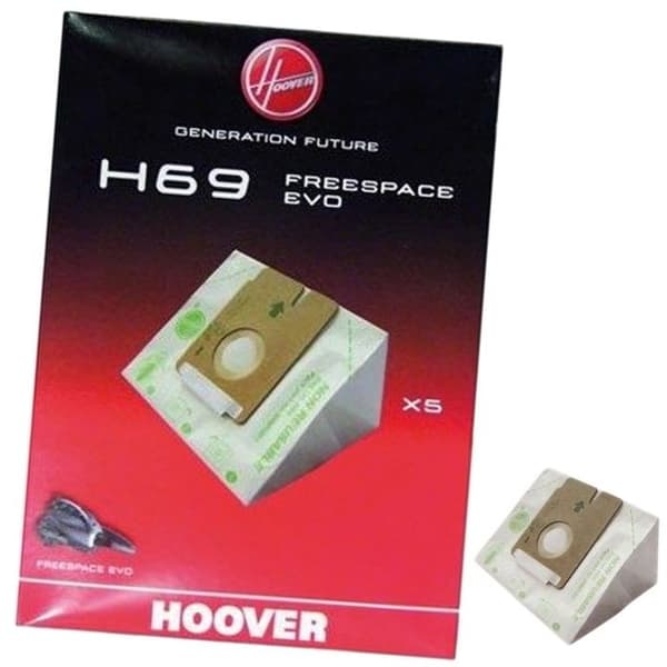 Set med 6 H69-påsar - Dammsugare - HOOVER - Kompatibel med flera modeller - Blandat