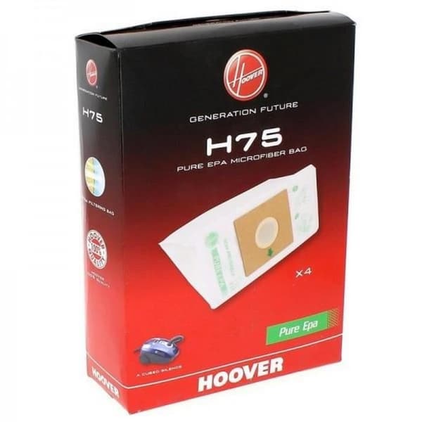 H75 låda med 4 ACUBE mikrofiberpåsar (283381-51575) - Dammsugare - HOOVER (16903)