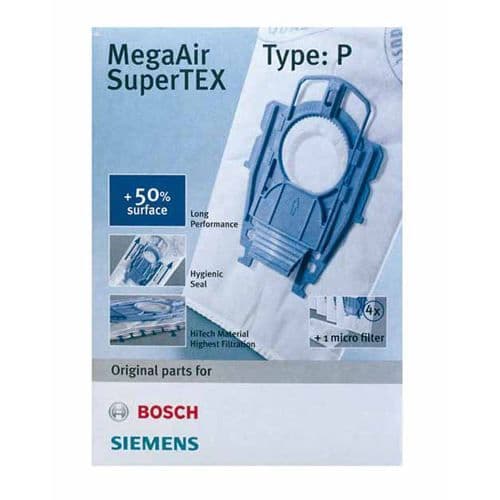 Säck med påsar - BOSCH - BBZ52 - Filter inkluderat - Kompatibel med flera modeller - Blandad