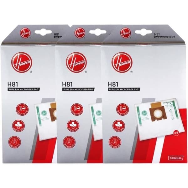 Hoover H81 Dammsugarpåsar i Mikrofiber - 12-pack