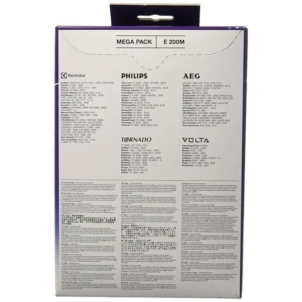 MENALUX S-Bag Long Performance E200B dammsugarpåse - Paket med 5 dammsugarpåsar