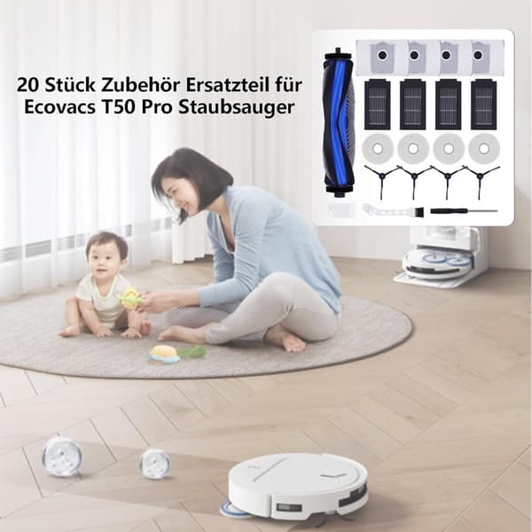INF Ecovacs T50 Pro Omni -varaosasarja