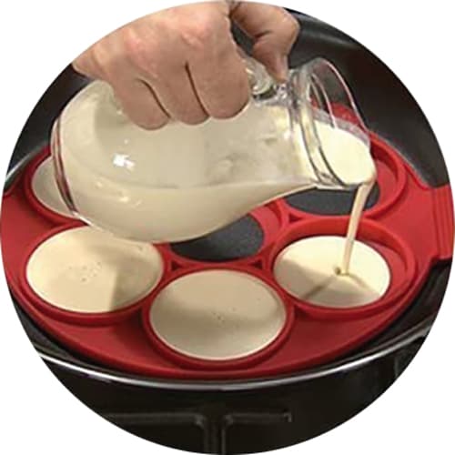 Silikonform för ägg, pannkakor och crêpes