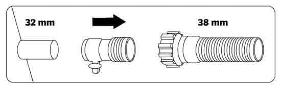 Pooladapter B #29061 1 stk.