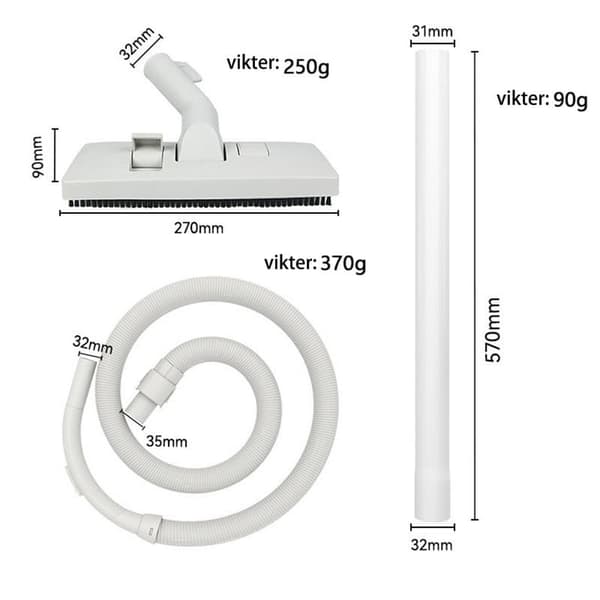 FC8088/8089/8082/5125/5126 Slangeadapter til Philips støvsugertilbehør
