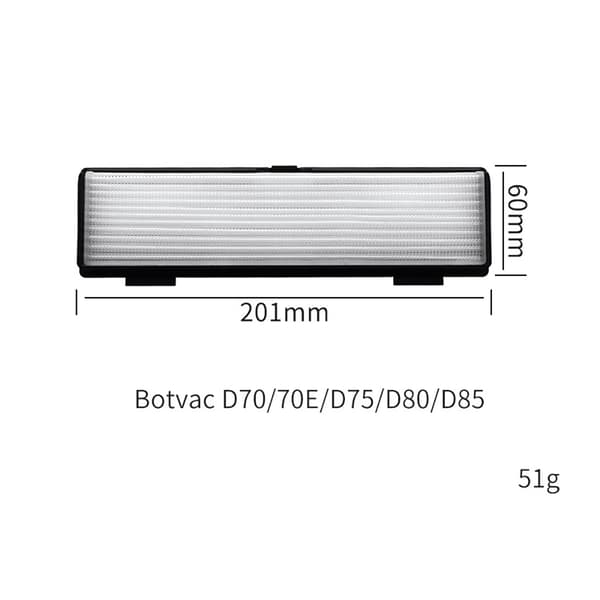 HEPA-filter til Neato Botvac robotstøvsuger 201 × 60 mm - 6-pak