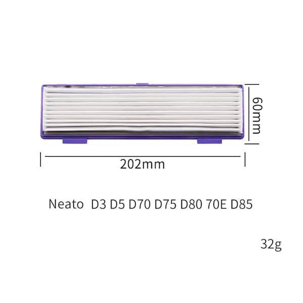 HEPA-filter til Neato Botvac robotstøvsuger 202 × 60 mm - 7-pak