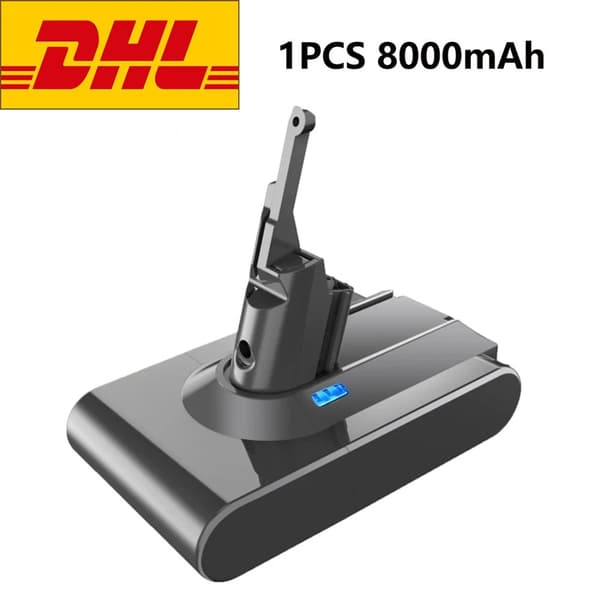 Korvaus V8: lle, korkean kapasiteetin, luotettava tyyppi,21.6V, 8000mAh Set 1