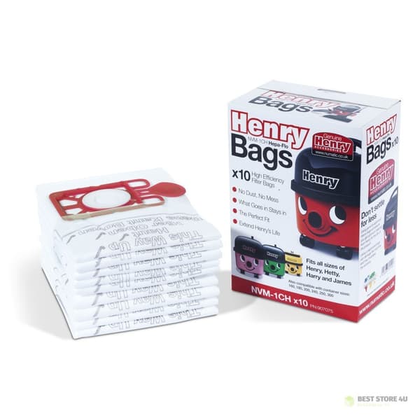 Numatic poser NVM 1CH, HEPA-FLO 9L, Henry Hetty Harry (10 poser)