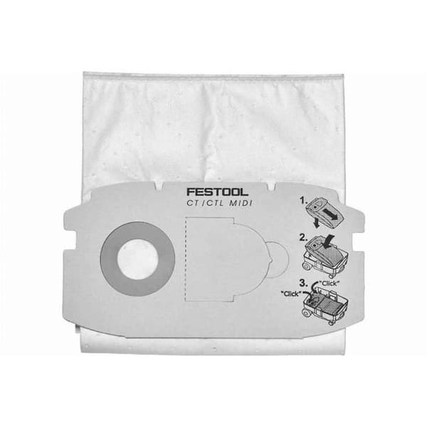 Säckfilter SelfClean SC FIS-CT MIDI/5 FESTOOL - 5 säckar - 498411 - För CTL MIDI före 2019