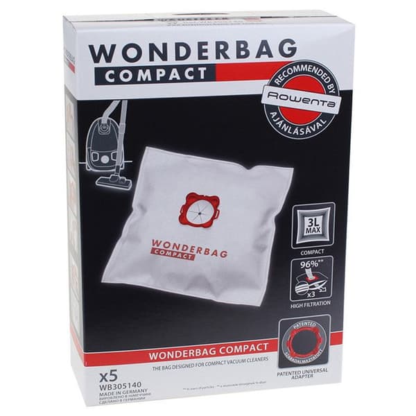 Wonderbag Compact - ROWENTA - WB305120 - Syntetiska dammsugarpåsar - Box med 5 påsar