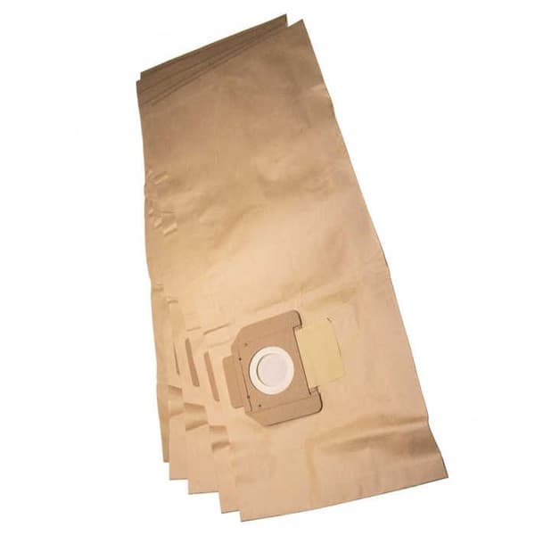 vhbw 5x Påsar kompatibla med Nilfisk Alto Attix 30, 30-01, 30-11, 30-21, 350, 350-01, 360, 360-11, 360-21 dammsugare - papper, 66cm