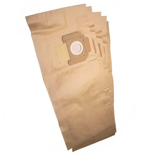 vhbw 5x Påsar kompatibla med Nilfisk Alto Attix 30, 30-01, 30-11, 30-21, 350, 350-01, 360, 360-11, 360-21 dammsugare - papper, 66cm