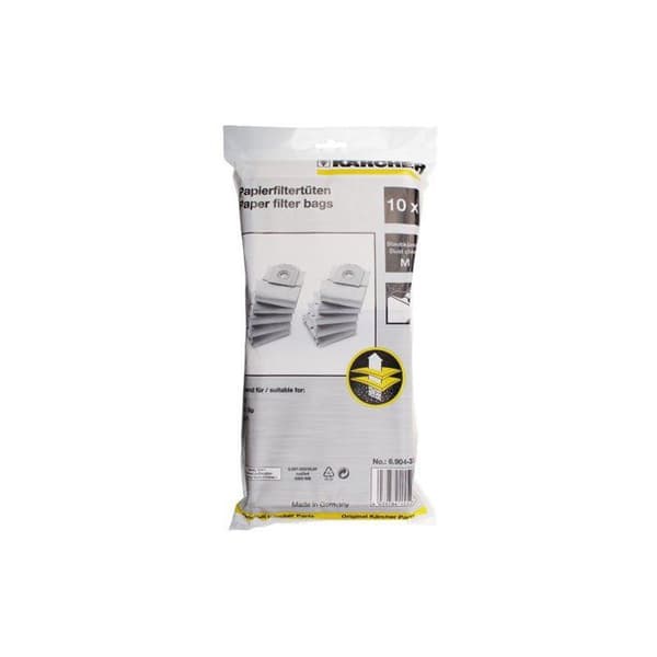 Filterpapper - KÄRCHER - 69043330 - Paket med 10 - Effektiv filtrering - Papper i två lager