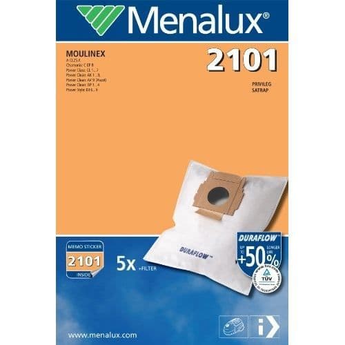 Dammsugarpåse MENALUX 2101 DURAFLOW - Förpackning med 5 påsar