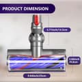 Miniatyrbild 8 av 8: INF Trasselfritt borsthuvud för Dyson V12 Detect Slim dammsugare