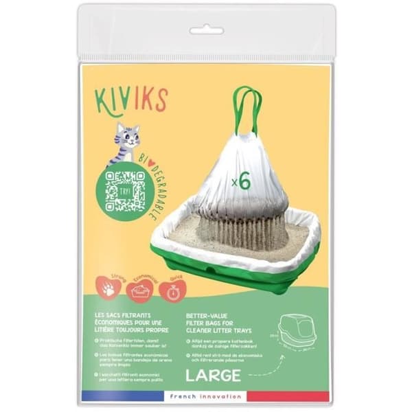 Kattegrusfilterposer - KIVIKS - Stor