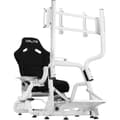 Miniatyrbillede 4 af 6: Simracing & Flightsim Support - OPLITE - Til GTR S8 Full Force Cockpit - Hvid - Kompatibel med håndbremse, gearkasse, joystick