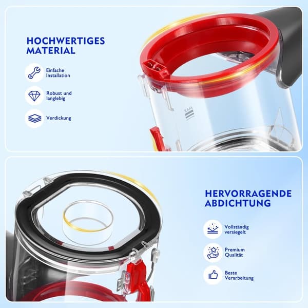 INF Dyson V8 Dam Behållare med Filterbyte