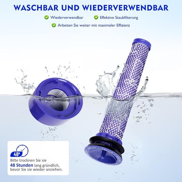 INF Dyson V8 Dam Behållare med Filterbyte