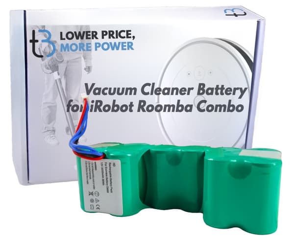 Batteri Batteri för iRobot Roomba Combo ZJ1517-HFR 3000mAh 12V dammsugare