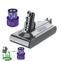 Miniatyrbillede 1 af 2: Erstatningsbatteri, høj kapacitet 6000mAh, kompatibel med V6, V7, V10,V10 Filter Oplader