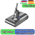 Miniatyrbild 2 av 2: Ersättningsbatteri, hög kapacitet 6000mAh, kompatibelt med V6, V7, V10,V8