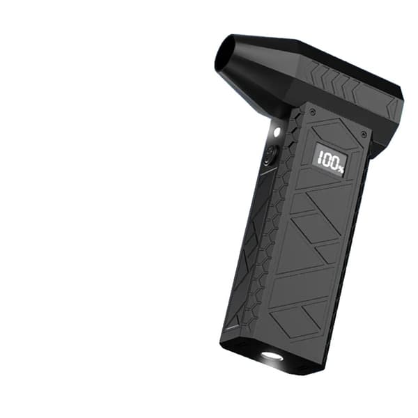 Mini Turbo Jet -tuuletin, 52 m/s tuulennopeus,Musta (LED) 10000mAh