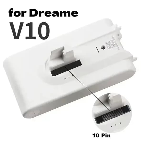 Lithiumbatteri til Dreame, 5000mAh kapacitet, kompatibel med flere modeller,V10
