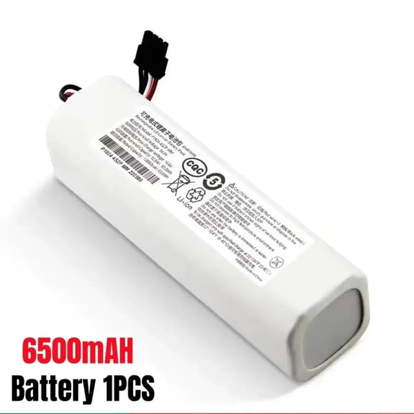 Ersättningsbatteri, nominell spänning 14,4V, nominell kapacitet 4,8Ah, modellnummer P2008-4S2P-MMBK,6500mAh