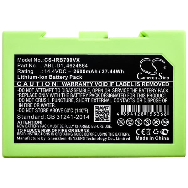 Batteri till Vakuum för iRobot Roomba i7, Roomba i7+, Roomba e5 m.fl.
