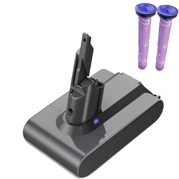 Dyson V7 akku, 6000mAh kapasiteetti, Sony Cell -teknologia, 216V, Musta