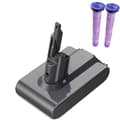 Pikkukuva 1 / 2: Dyson V7 akku, 6000mAh kapasiteetti, Sony Cell -teknologia, 216V, Musta