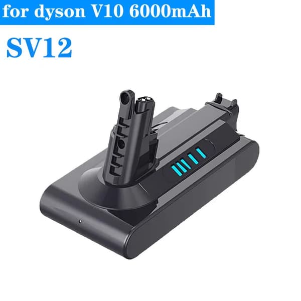 21.6V 6000mAh Dyson Udskiftningsbatteri, Høj Kapacitet, Sikkerhedscertificeret,v10 6000 batteri
