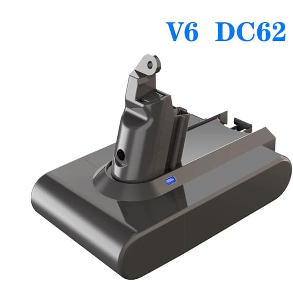 Ersättningsbatteri, 6000mAh kapacitet, kompatibelt med Dyson V7 V8 V10 V6, V6 DC62 batteri