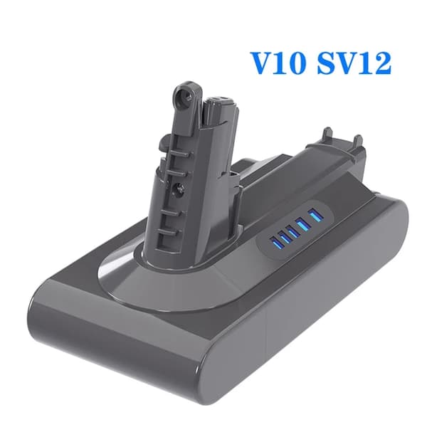 Ersättningsbatteri, 6000mAh kapacitet, kompatibelt med Dyson V7 V8 V10 V6, v10 sv12 batteri