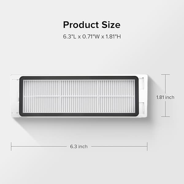 OBOSOE 4-Pack Tvättbart HEPA-filter– Passar C1, E2, E3, E4, E5, S4, S5 Max, S6, S6 Pure, S6 MaxV & Q5 – Hög effektivitet