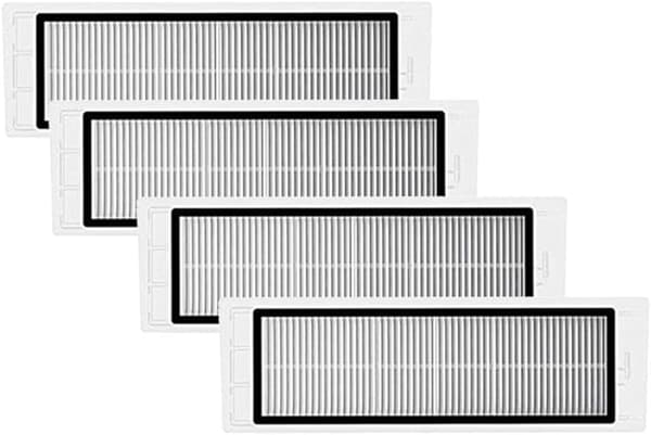 OBOSOE 4-Pack Tvättbart HEPA-filter– Passar C1, E2, E3, E4, E5, S4, S5 Max, S6, S6 Pure, S6 MaxV & Q5 – Hög effektivitet