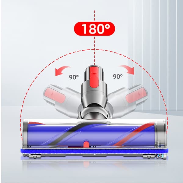 INF Anti-floke grønt lys støvsugerhode for Dyson V7-V11