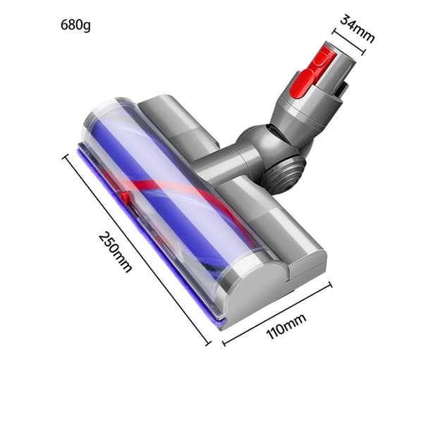 INF Anti-floke grønt lys støvsugerhode for Dyson V7-V11