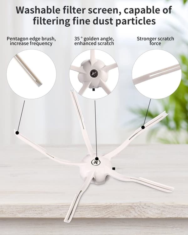 Auledio Tilbehør Xiaomi Roborock S5 Max/S50/S51/S55/S5/S60/S65/S6/S6/S6 Pure/S6 MAXV 22 stk.