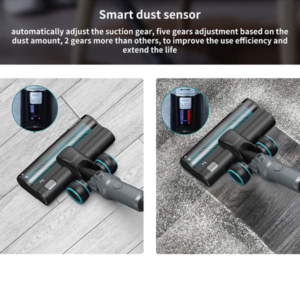 Trådløs støvsuger, sammenklappeligt design, smart støvsensor, tre-lags filtrering,F10, EU