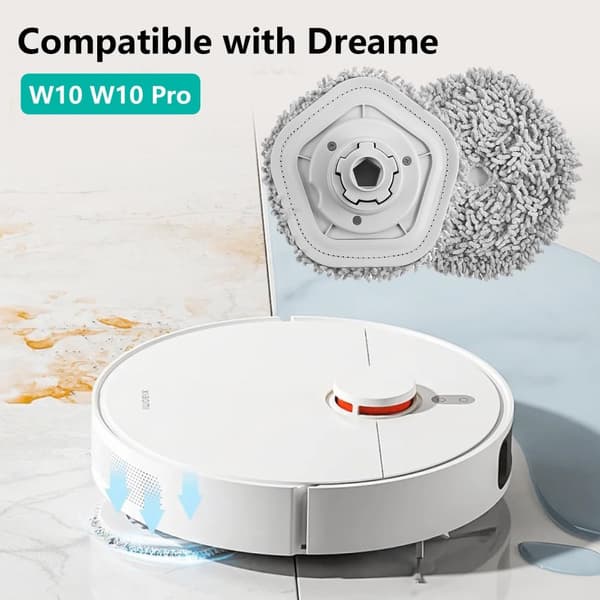 INF Mopping Pads Replacement for Dreame W10/W10 Pro (4-Pack)