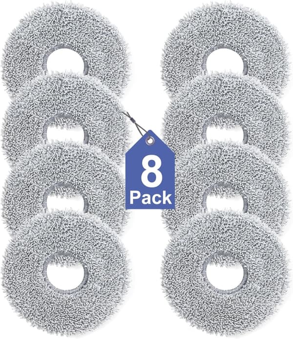 INF 8-pack tvättbara moppdynor - Universell passform