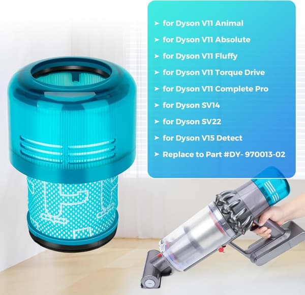 INF Premium Dyson V15:n suodattimen vaihto - Paranna imutehoasi