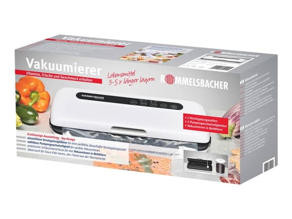 Rommelsbacher VAC 110 - Vakuumforsegler - 110 W - hvit/svart